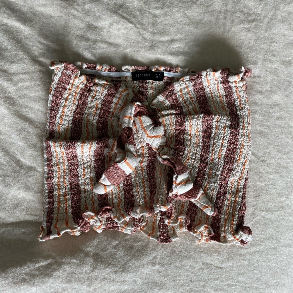 Ribbed tube top